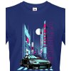 Pánské Tričko Bezvatriko.cz pánské tričko Nissan GTR Japan Canvas pánské tričko s krátkým rukávem 1947 modrá