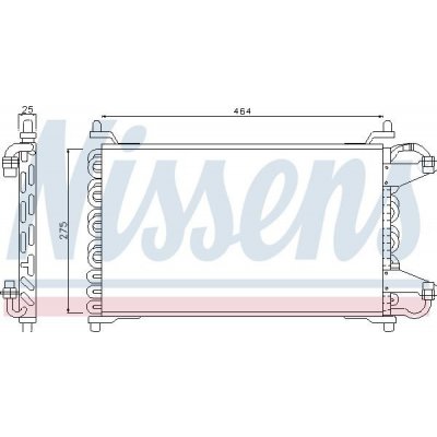 Chladič klimatizace NISSENS 94098 – Zboží Mobilmania