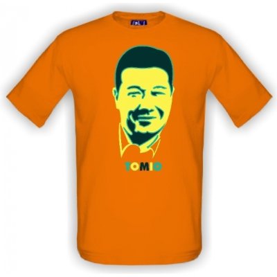 Tričko s potiskem Tomio Okamura pánské Bílá