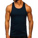 Bolf Tmavě pánské tílko bez potisku 99002 modré – Hledejceny.cz