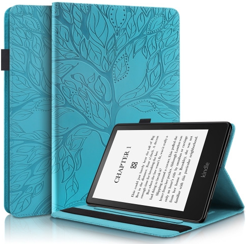 PROTEMIO 38676 ART TREE Zaklápěcí pouzdro Amazon Kindle Paperwhite 5 2021 modré