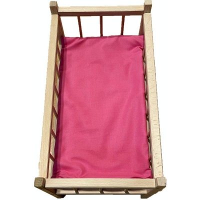 SDS Matrace do postýlky pro panenky Růžová 50/28 cm – Sleviste.cz