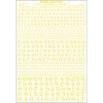 Woodland Scenics propisot číslice Roman R.R. žluté MG711 – Zboží Mobilmania