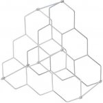 Compactor HEXAGON Stojan na víno pro 6 lahví, chromovaný – Zboží Mobilmania
