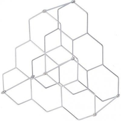 Compactor HEXAGON Stojan na víno pro 6 lahví, chromovaný – Zboží Mobilmania