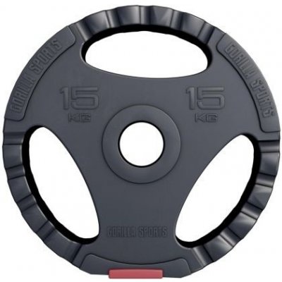 Gorilla Sports Olympia plast 15 kg 51 mm – Hledejceny.cz