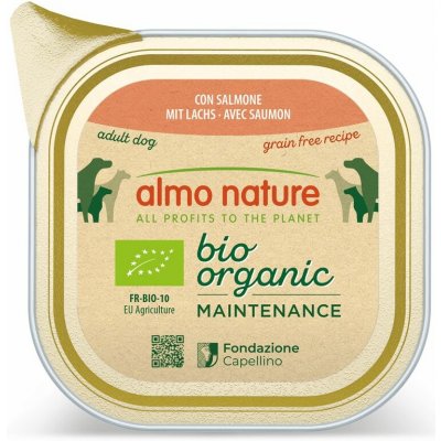 Almo Nature Dog Bio Organic s lososem 100 g – Sleviste.cz