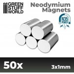 Green Stuff World Neodymium Magnets 3x1mm 50ks – Zboží Dáma