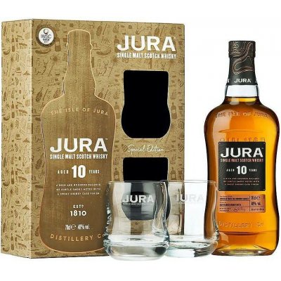 Jura 10y v dárkové kazetě se sklem 40% 0,7 l (kazeta) – Hledejceny.cz