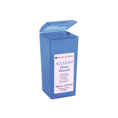 HS Acclean zubní nit voskovaná (modrá), 182m – Zboží Dáma
