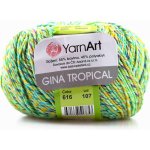 Yarn Art příze Gina Tropical 616 zelená, modrá, fialová, oranžová – Hledejceny.cz