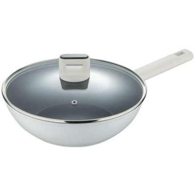 Bergner Pánev WOK s poklicí s nepřilnavým povrchem LINES 28 cm – Hledejceny.cz