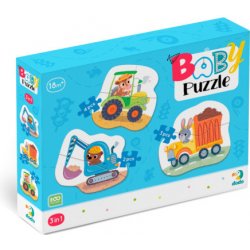 DODO Baby puzzle Doprava 3v1 2,3,4 dílků