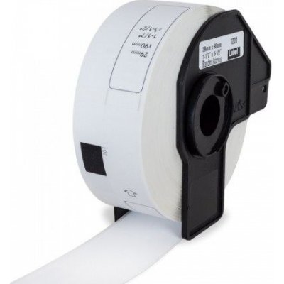 Páska PrintLine kompatibilní s Brother DK-11201 Páska, pro tiskárny štítků, kompatibilní s Brother QL, papírové bílé, standardní adresy, 29x90mm, 400ks PLLB02