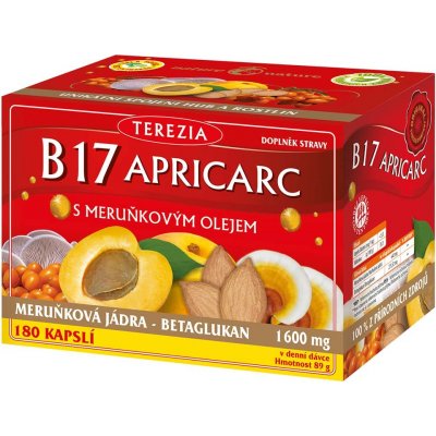 Terezia Company B17 APRICARC s meruň.olejem 150+30 kapslí – Hledejceny.cz