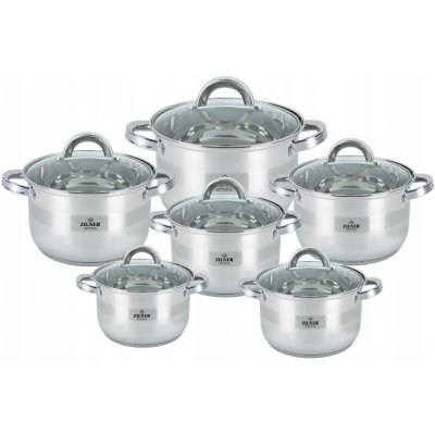 Zilner Sada hrnců Stainless Steel nerezová ocel 12 ks – Hledejceny.cz