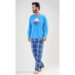 Sleep well pánské pyžamo dlouhé modré – Zboží Mobilmania