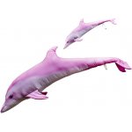 Gaby Polštář Delfín albín mini Růžový 55 cm – Zboží Mobilmania