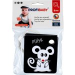 Profibaby kartičky kontrastní černobílé s barevným prvkem 9ks zvířátka pro miminko – Zboží Dáma