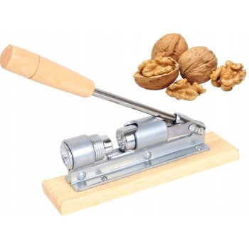Louskáček na ořechy na dřevěném podstavci