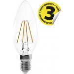 Emos Lighting LED žárovka Filament Candle 3,4W E14 teplá bílá – Hledejceny.cz