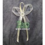 Vonička (vývazek) svatební - bílo-krémová s perlovým květem II – Sleviste.cz