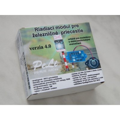 DCC/ANALOG elektronika pro automatický železniční přejezd se zvukem PeLi RC004A1 – Zboží Dáma