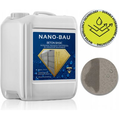 Hydrofobní impregnace na betonu NANO-BAU BETON BASIC 10L – ochrana na 5 let – Sleviste.cz