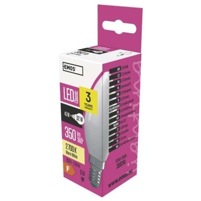 Emos LED žárovka Classic svíčka E14 4,1 W 32 W 350 lm teplá bílá – Hledejceny.cz
