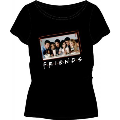 E plus tričko Friends černá