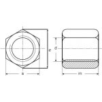 matice M5x15 ZINEK /6/ spojovací prodlužovací DIN 6334 – Sleviste.cz