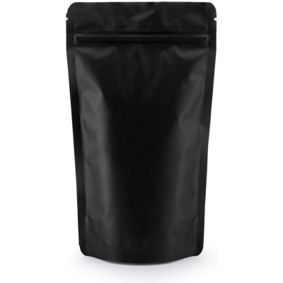 Doypack ZIP | černý mat | metal.folie obsah 250ml (110 × 185 + 65mm) – Sleviste.cz