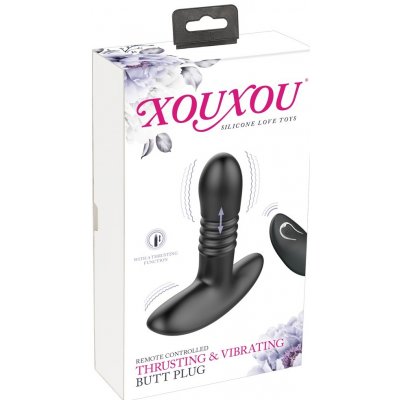 XouXou Remote Controlled Thrusting & Vibrating Butt Plug