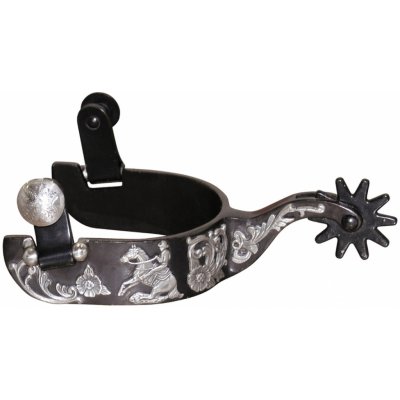 POOL'S Šporny westernové Metalab Reining Flowers černé – Zboží Dáma
