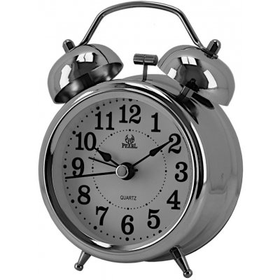 PEARL Retro budík plechový chrom G-154 – Sleviste.cz