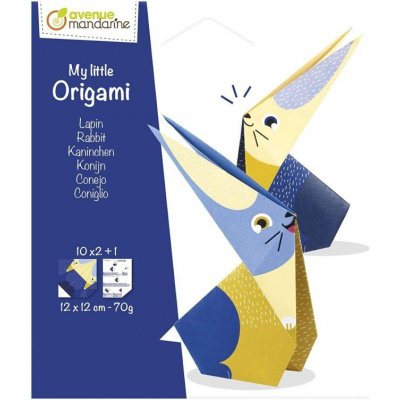Avenue Mandarine Papíry na origami králík 12 x 12 cm 20 ks – Zbozi.Blesk.cz