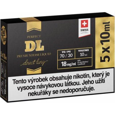 JustVape nikotinový booster DL VG70/PG30 18mg 5x10ml – Zboží Dáma