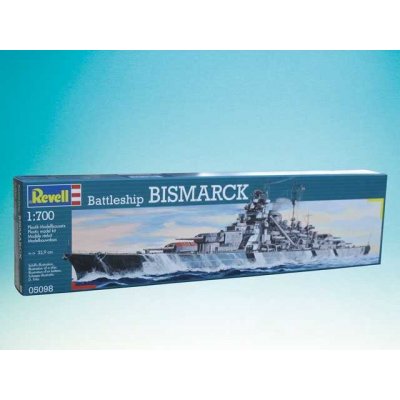Revell slepovací model Bismarck 1:700 – Zboží Mobilmania