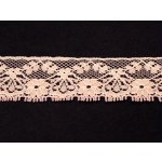 Krajka pevná 25mm nylon 541206 metráž - více barev Barva: 0006 Světle růžová – Sleviste.cz