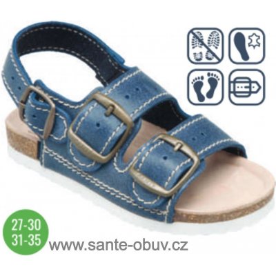 Santé D 302 86 BP dětské zdravotní sandály modré – Zboží Mobilmania