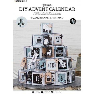 Studio Light DIY Adventní kalendář Studio Light A4 Severské Vánoce 27 listů – Zboží Mobilmania