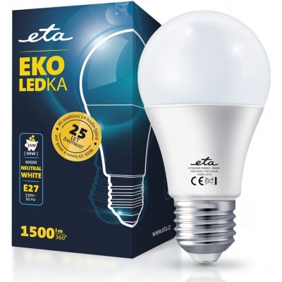 Eta EKO LEDka klasik 15W, E27, neutrální bílá – Hledejceny.cz