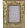 Klasický fotorámeček Zlatý antik fotorámeček s pumou – 10x15 cm