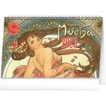 stolní Alfons Mucha 23,1 × 14,5 cm 2023 – Zboží Mobilmania