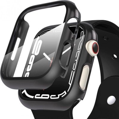 COTEetCI polykarbonátové pouzdro s ochranou displeje pro Apple Watch 7 41mm, černá 25002-BK – Zboží Živě