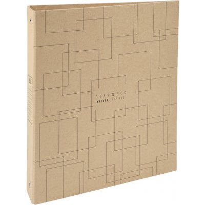 Exacompta Eterneco kroužkový pořadač A4 maxi 4 kroužky 40 mm přírodní vzhled – Zboží Živě