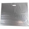 Nákupní taška a košík LDPE taška se zpevněným průhmatem a se složeným dnem 65x55 cm stříbrná