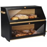Leader Accessories Bambusový chlebník, dvoupatrový s prkénkem – Zboží Dáma Leader Accessories Bambusový chlebník, dvoupatrový s prkénkem – Zboží Dáma