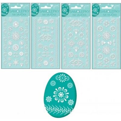 Velikonoční samolepky na vajíčka gelové bílé – Hledejceny.cz