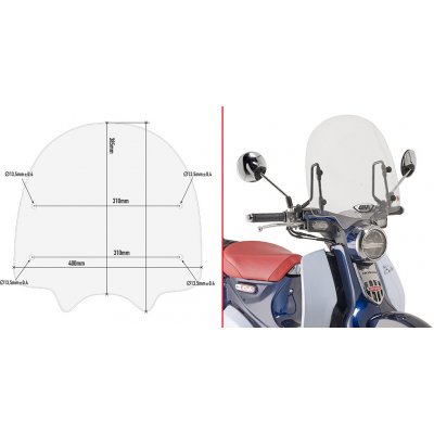 GIVI A1168A montážní sada pro plexi 1168A pro Honda Super Cub C 125 (18-20) – Hledejceny.cz